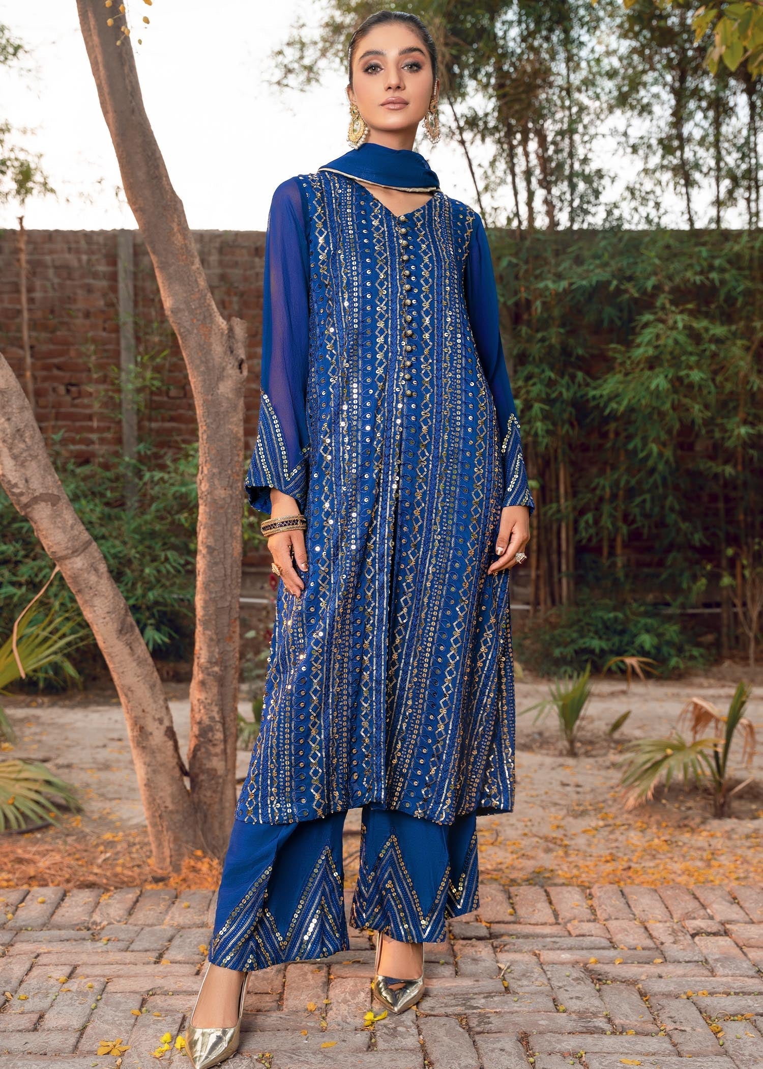 Rang-e-Haya Ufaq Blue Women 4pcs