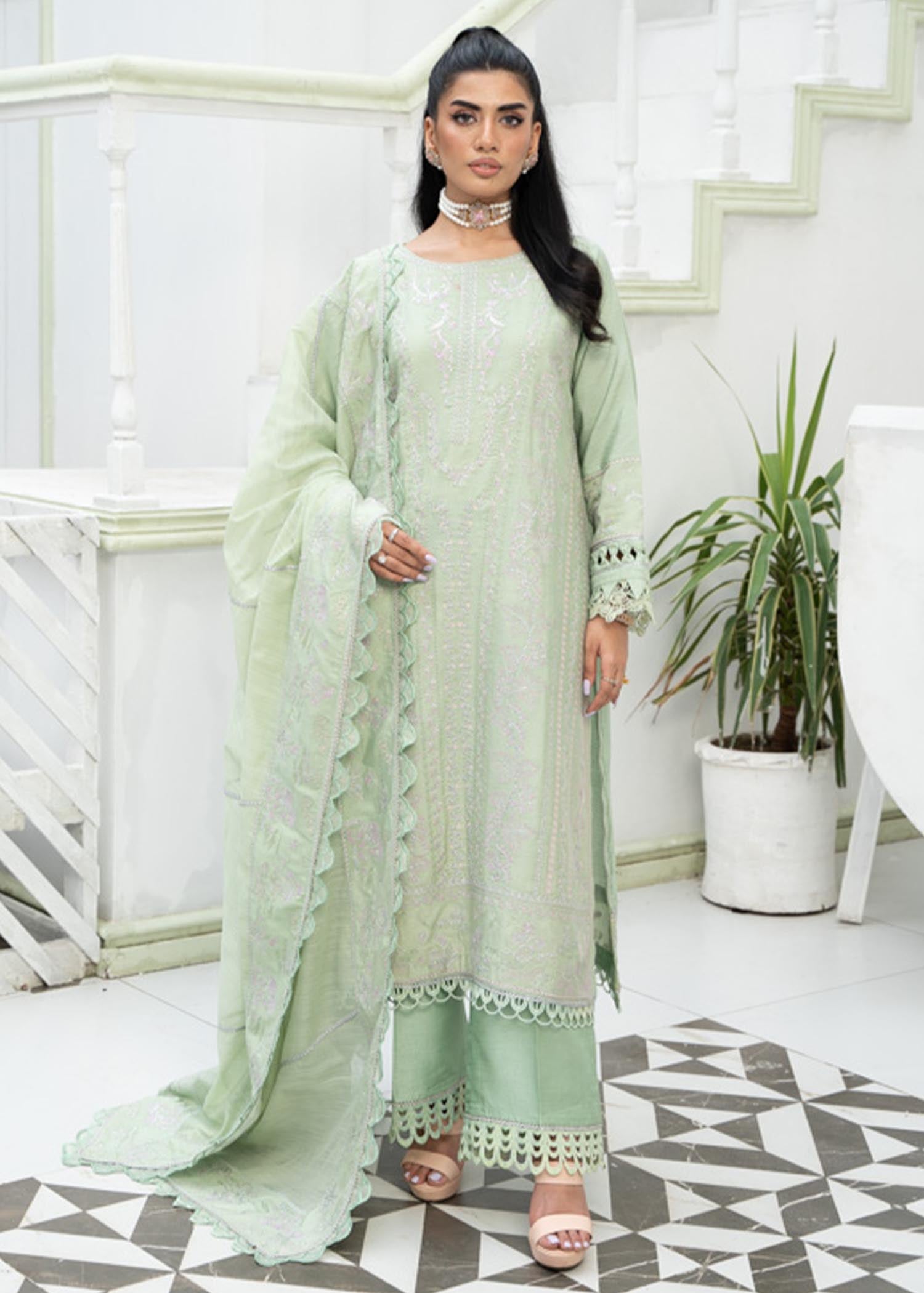 Fatima Salamat Green Zinnia Women 3pcs
