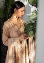 Manahils Angrakha 099 Peach Women 3pcs