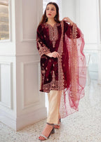 Rangoon Clothing Eshana Maroon Women 3pcs