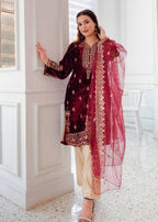 Rangoon Clothing Eshana Maroon Women 3pcs