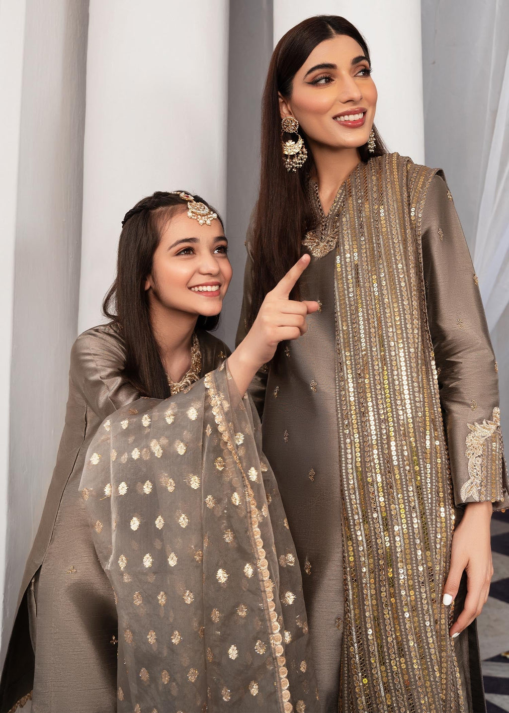 Rang-e-Haya Sandali grey Women 3pcs