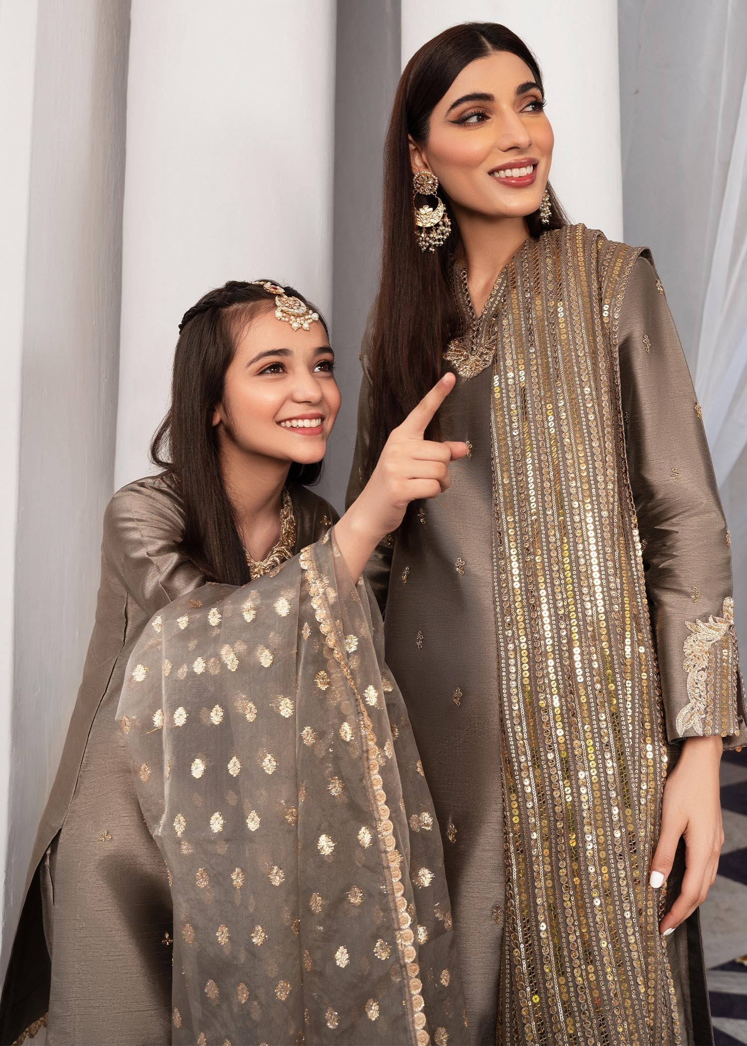 Rang-e-Haya Sandali grey Women 3pcs