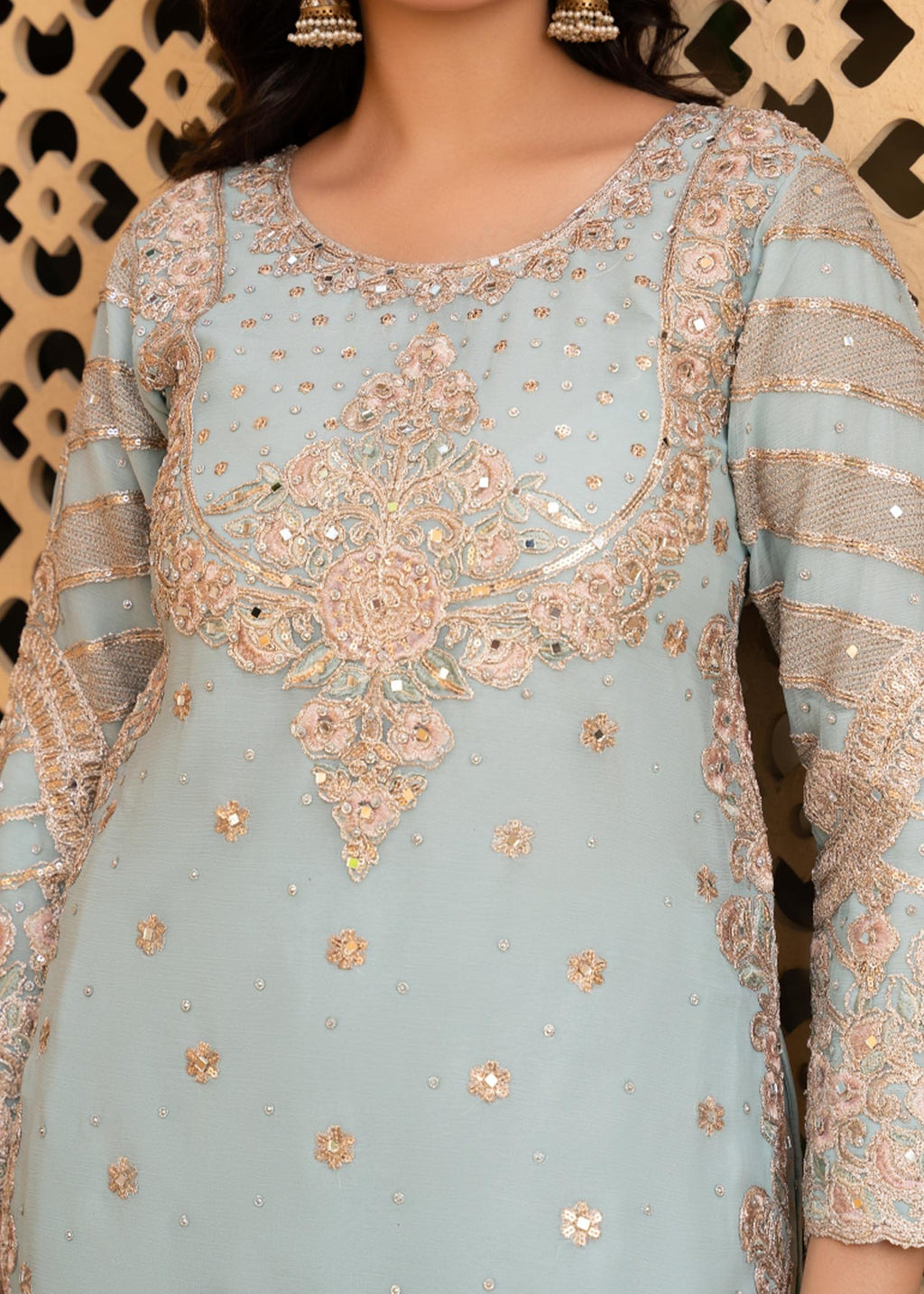 Haseens Official Kundan Women 3pcs