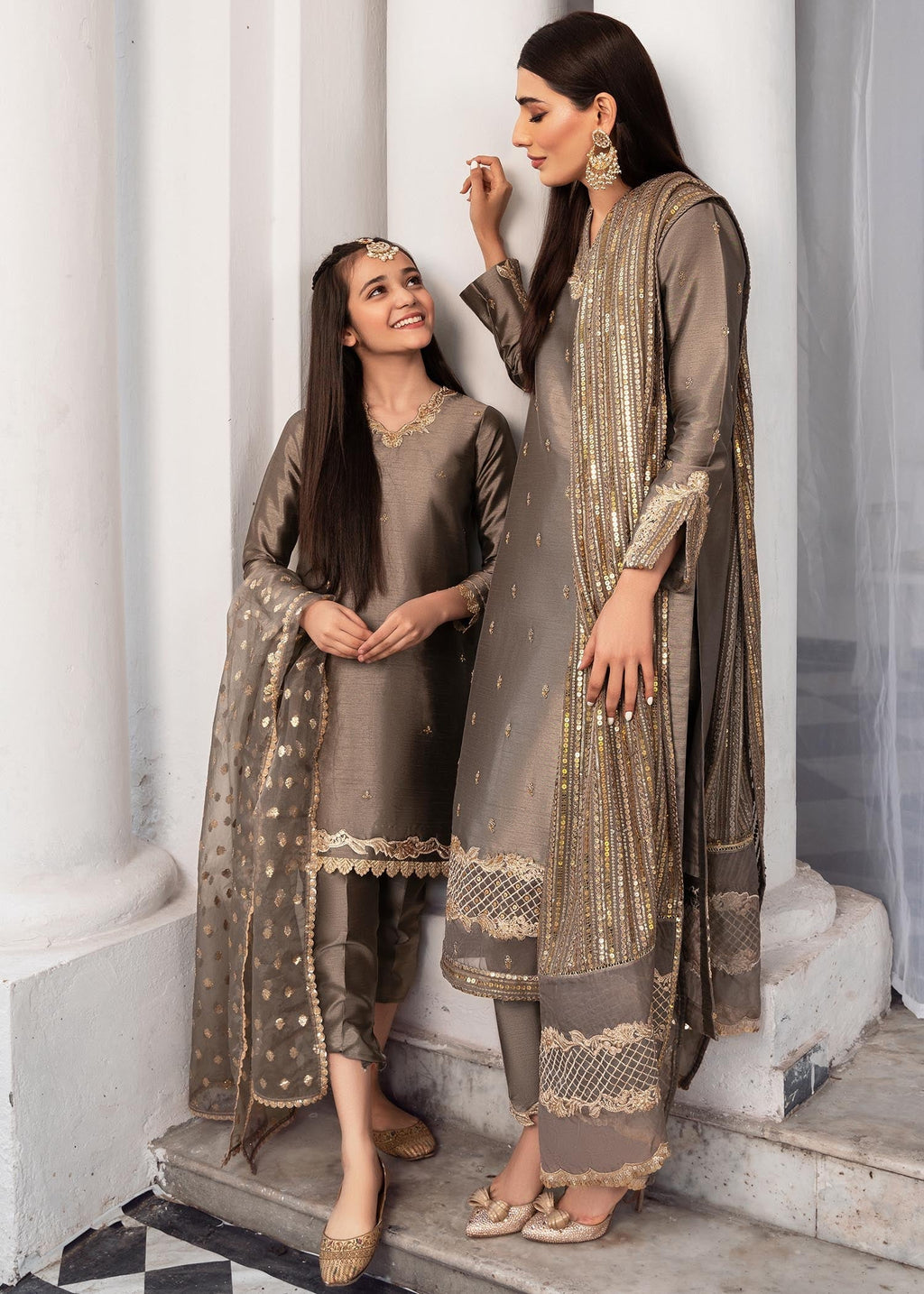 Rang-e-Haya Sandali grey Women 3pcs
