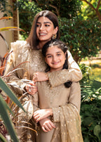 Rang-e-Haya Shireen Gold beige Women 3pcs