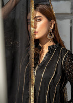 Manahils Maxi 106 Black Women 3pcs