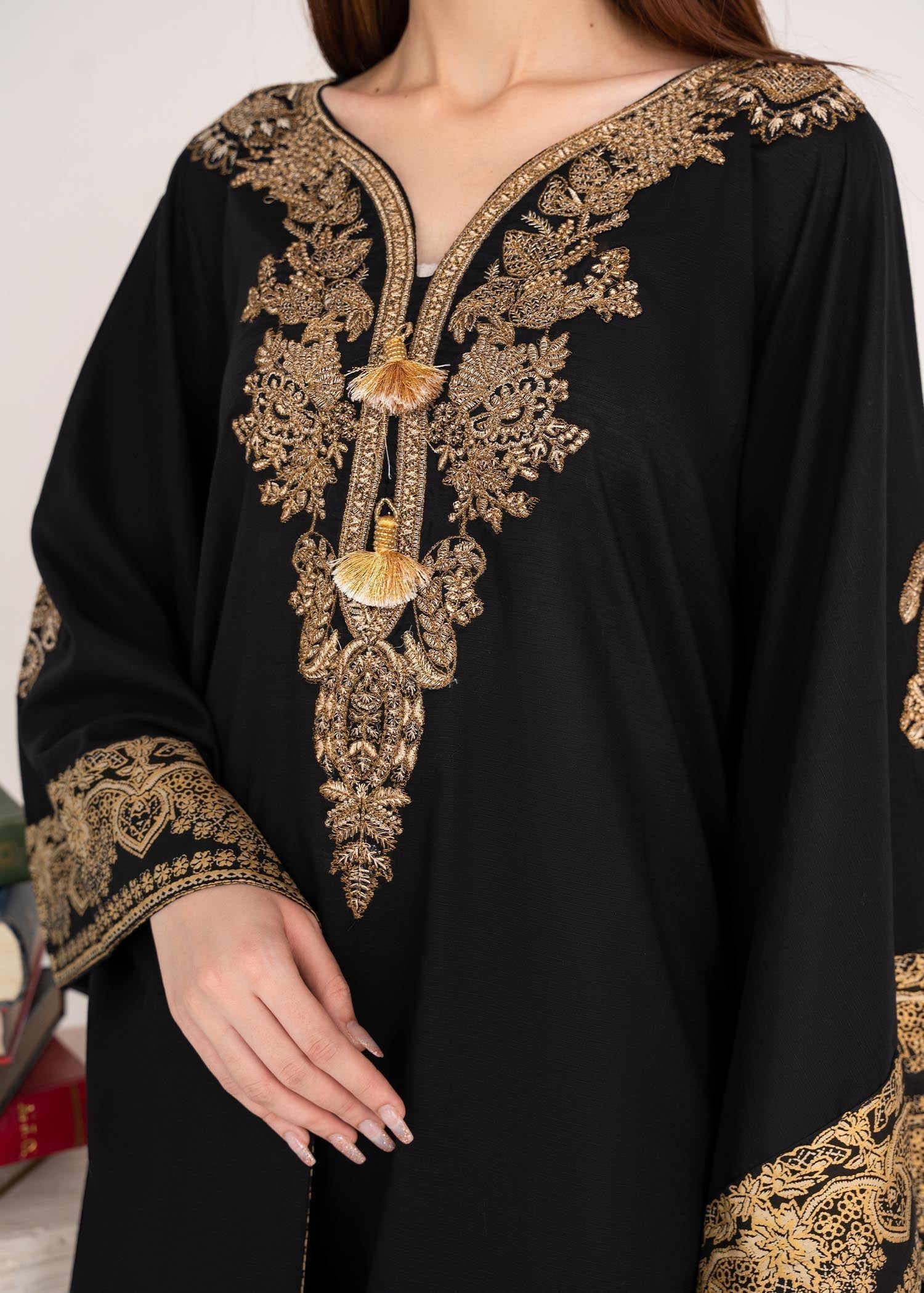 Sahibas By Mirza Crescent (Black) Kaftan Women 1pcs