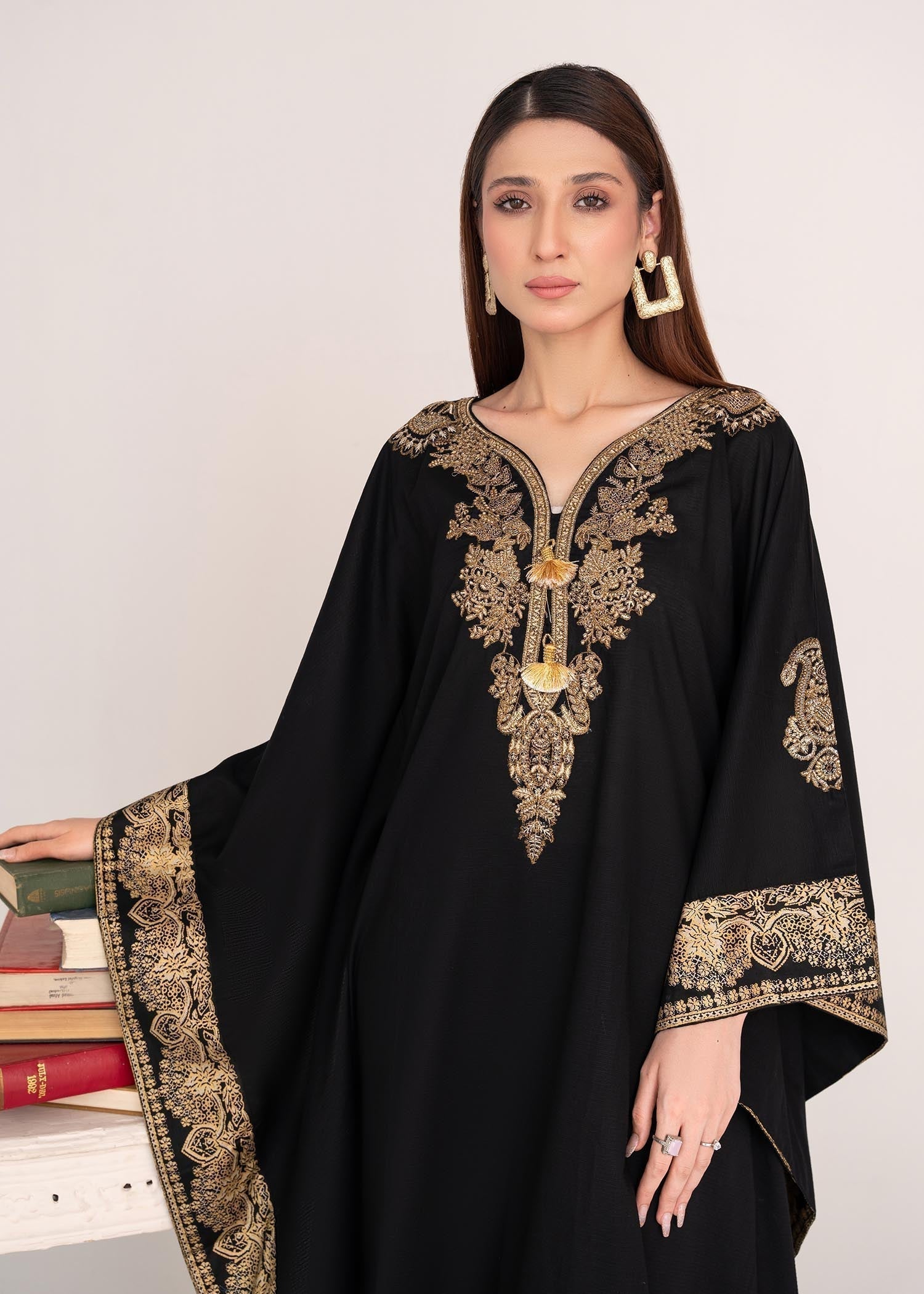 Sahibas By Mirza Crescent (Black) Kaftan Women 1pcs