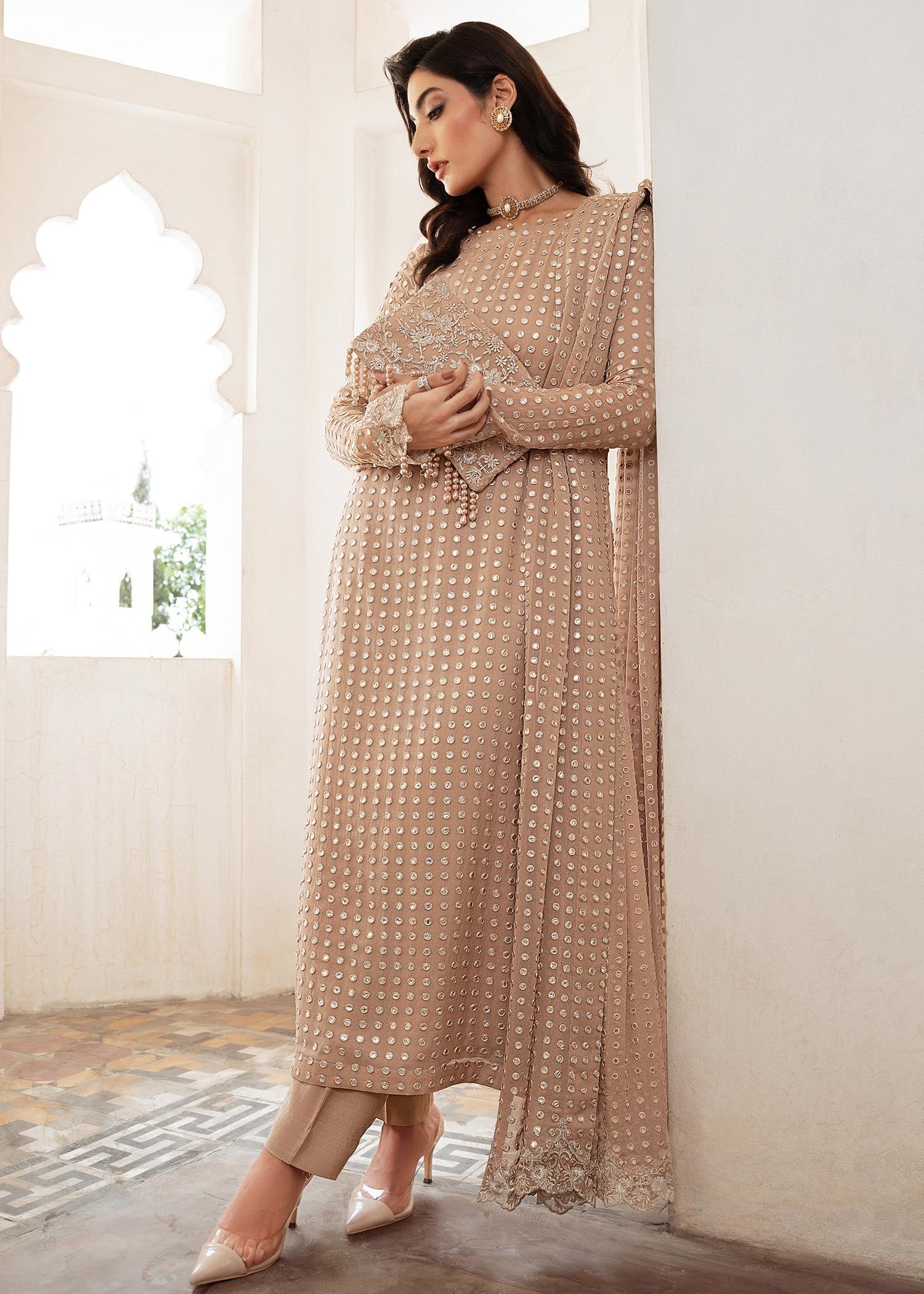 Rang-e-Haya Salina (Clay Beige) Women 4pcs