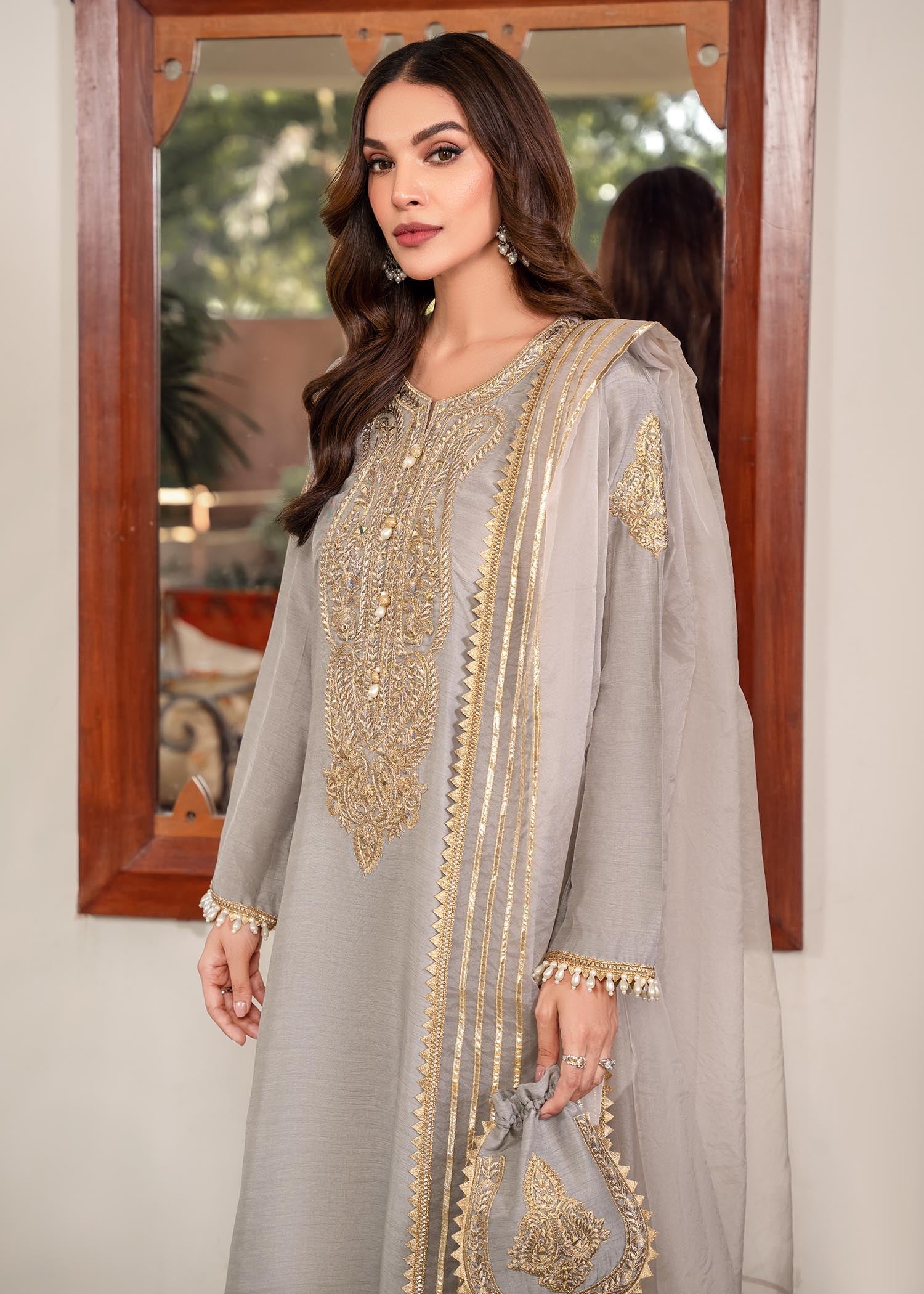 Rang-e-Haya Zareen Grey Women 3pcs