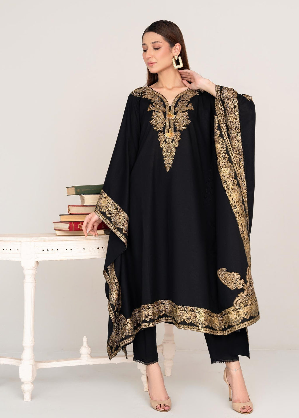 Sahibas By Mirza Crescent (Black) Kaftan Women 1pcs