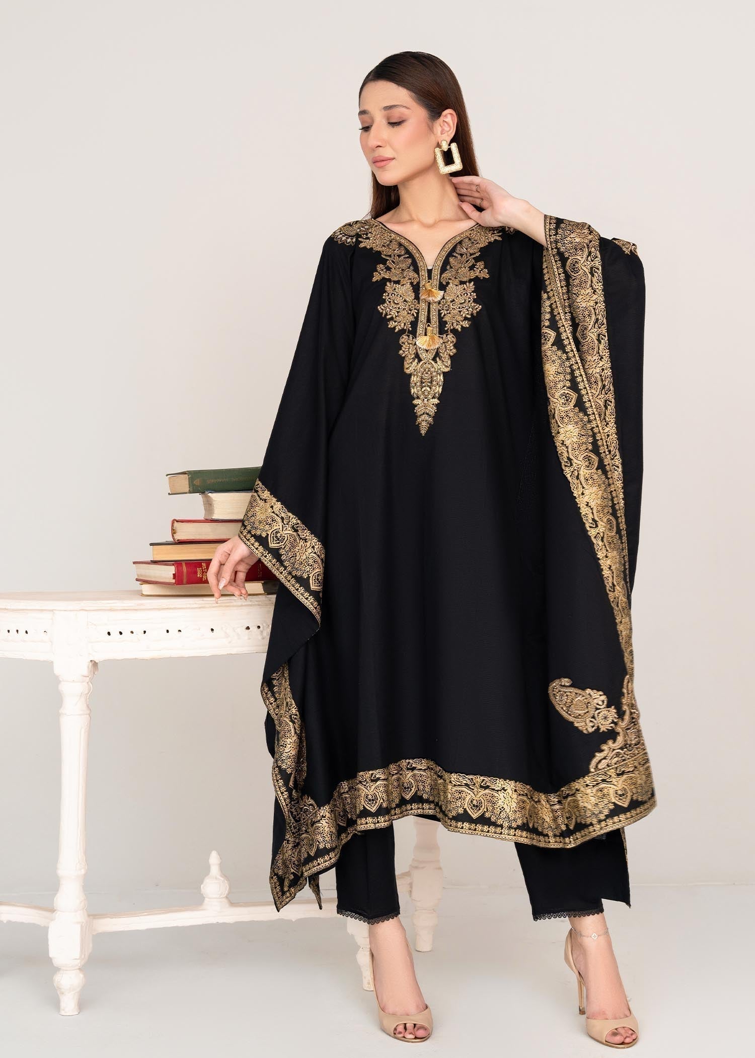 Sahibas By Mirza Crescent (Black) Kaftan Women 1pcs
