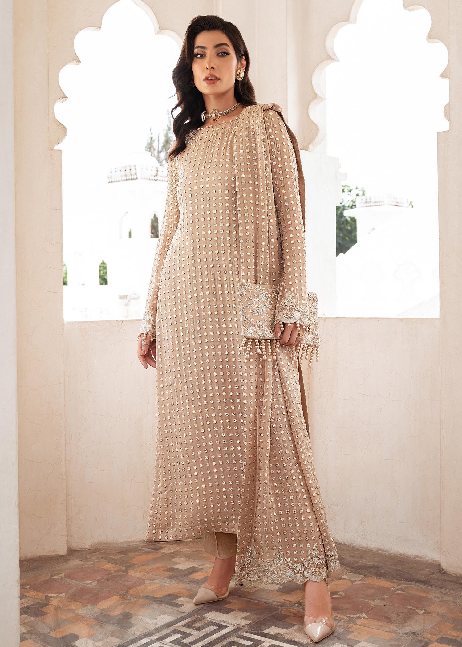 Rang-e-Haya Salina (Clay Beige) Women 4pcs