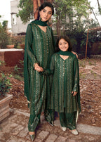 Rang-e-Haya Ufaq Bottle Green Women 4pcs