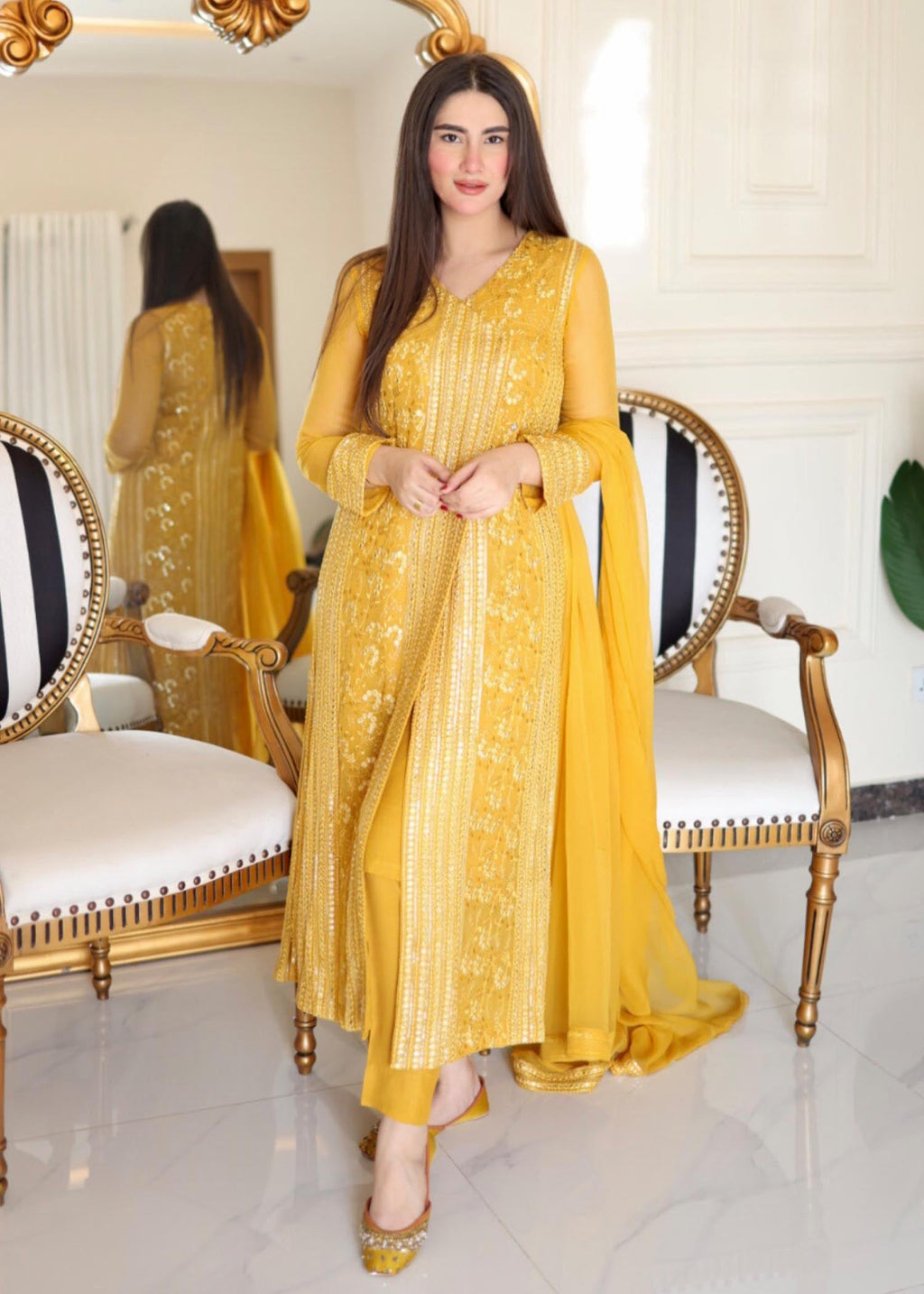 Rang-e-Haya Hoor / Saffron Women 4pcs