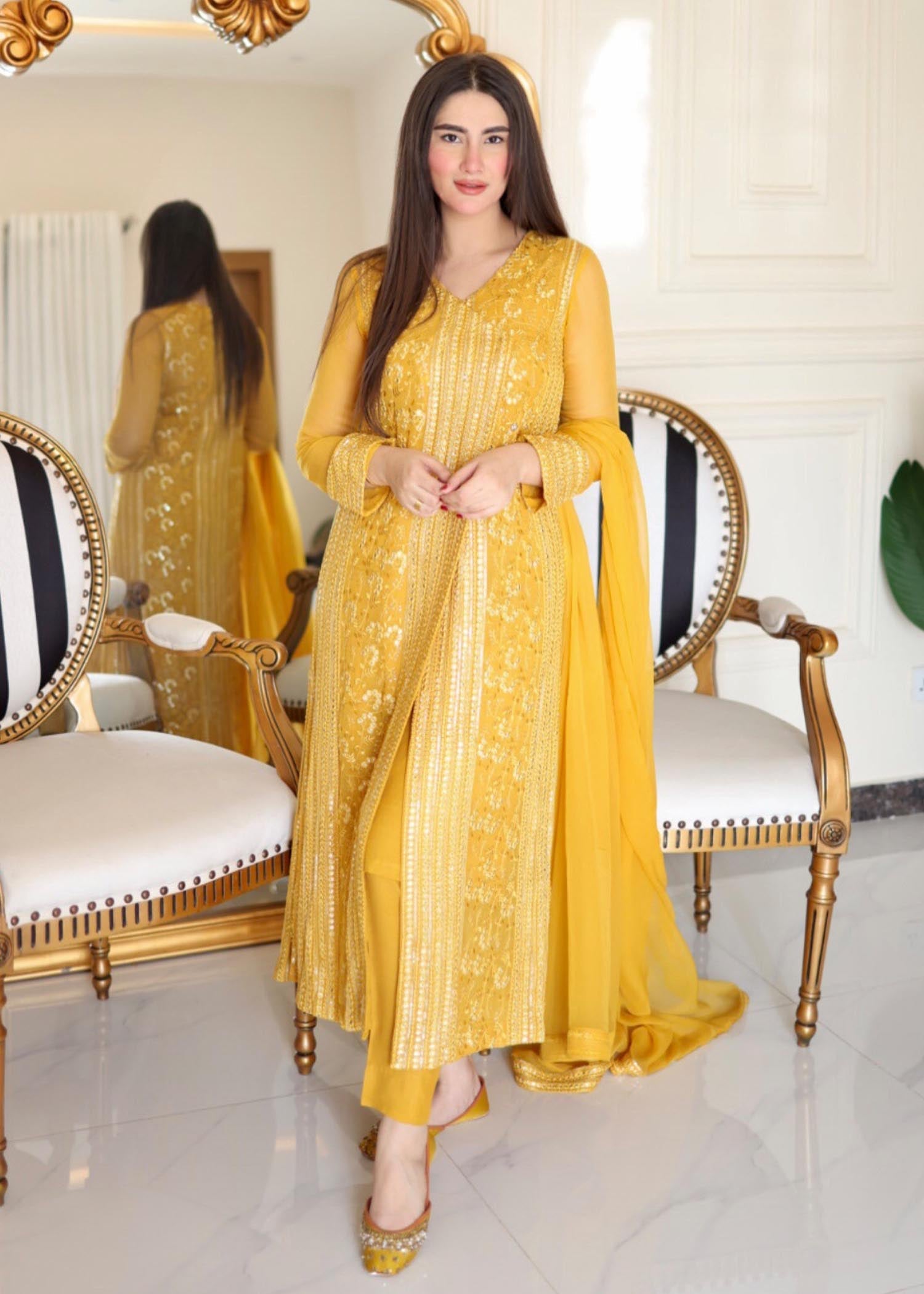 Rang-e-Haya Hoor / Saffron Women 4pcs