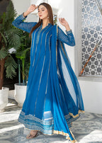 Manahils Maxi 106 Blue Women 3pcs