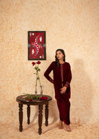 Fozia Khalid Garnet Women 2pcs