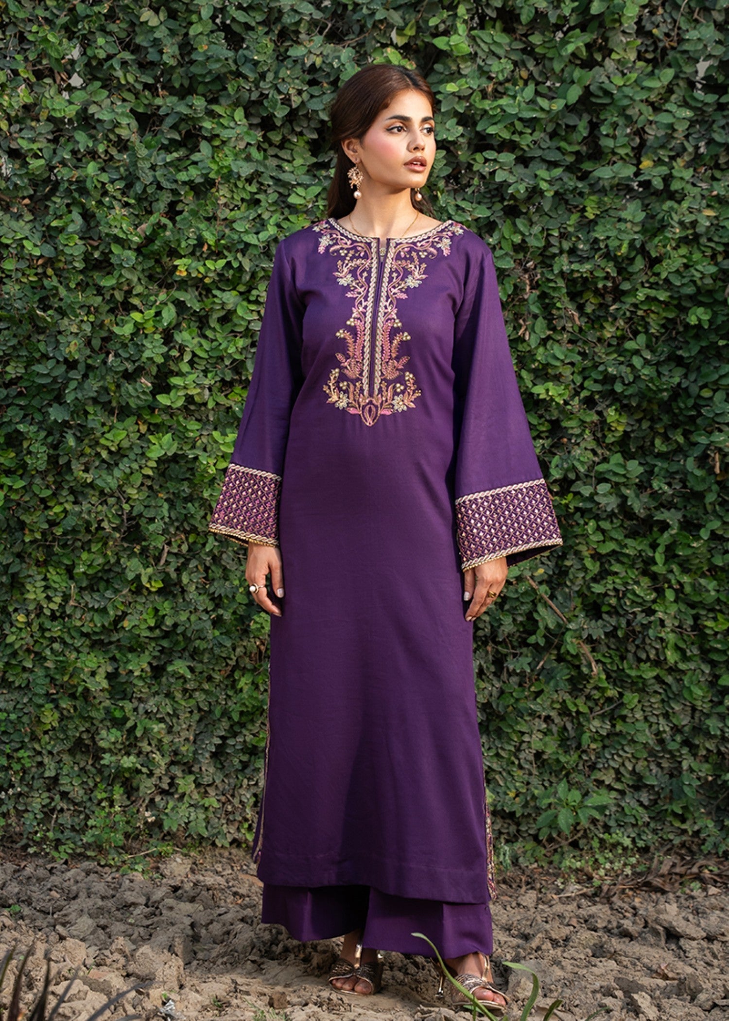 Kross Kulture Embroidered Jaquard Shirt 1612 Women 1pcs