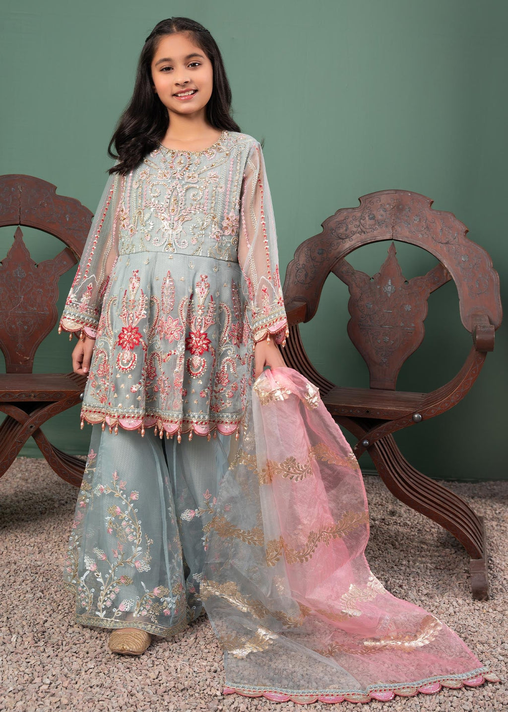 Malhaar AL 3592 kids Women 3pcs