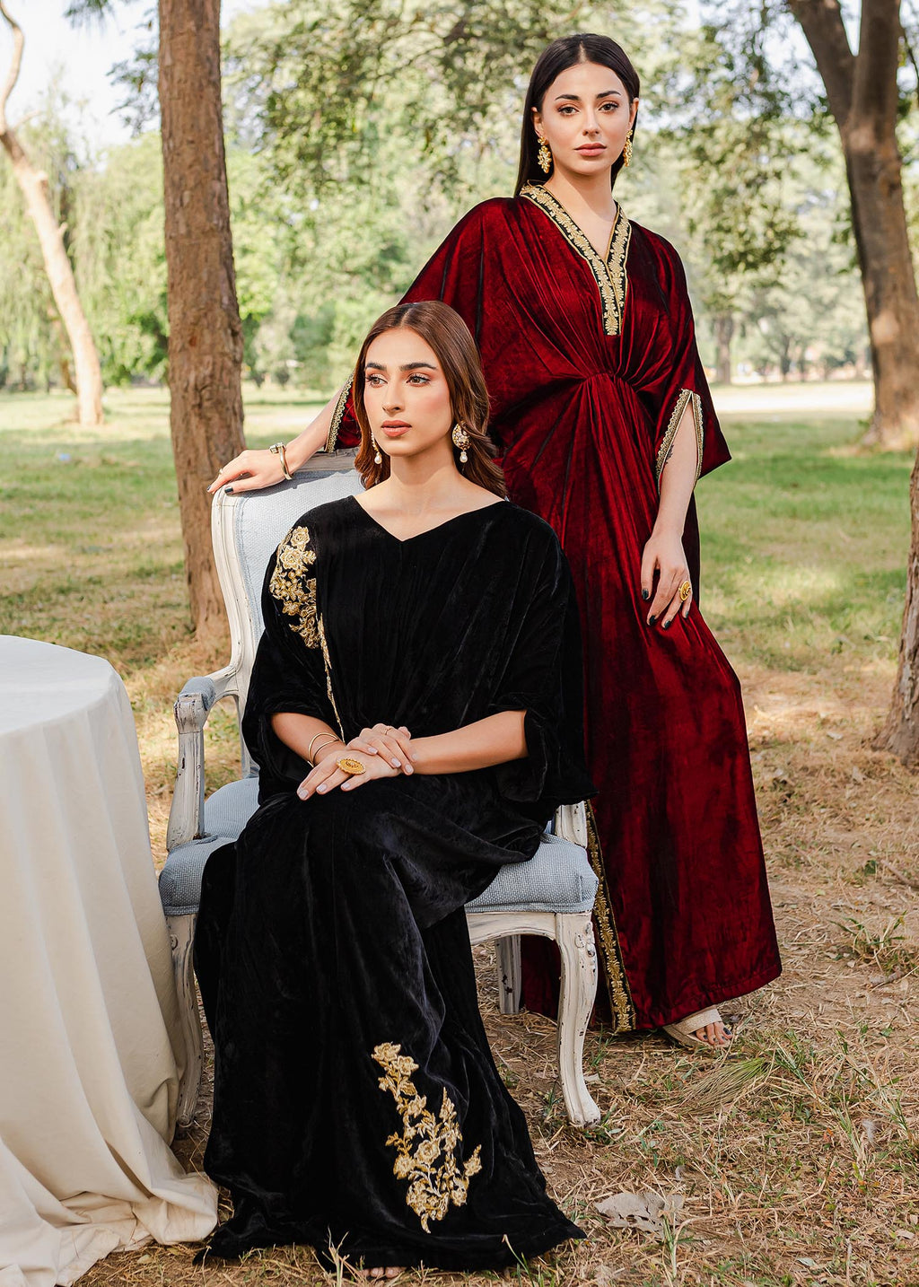 Panache Apparel Kaftan Black Women 1pcs