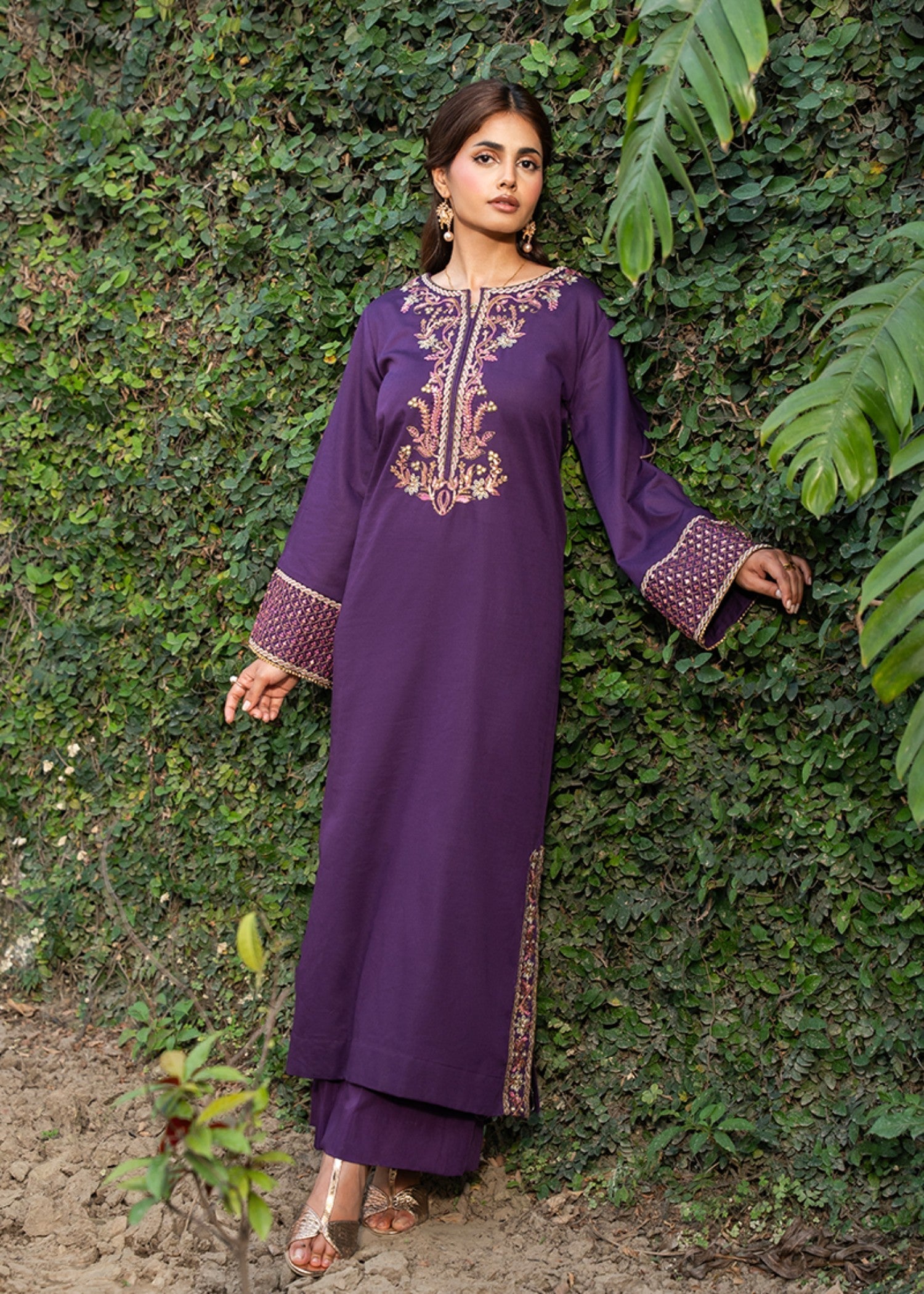 Kross Kulture Embroidered Jaquard Shirt 1612 Women 1pcs