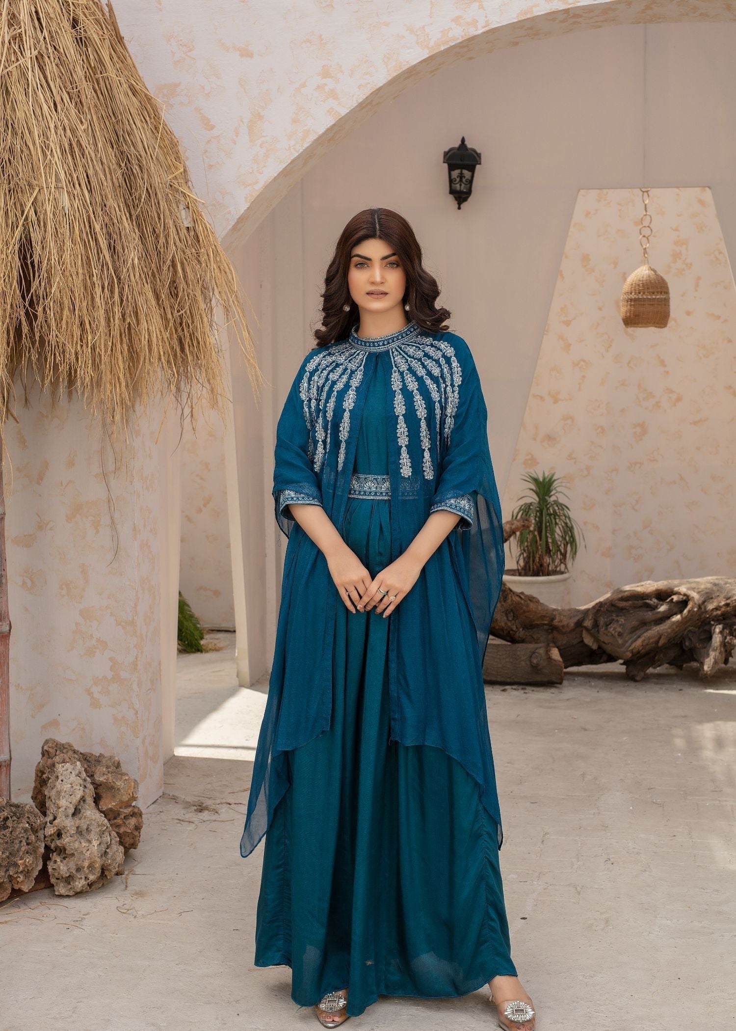 Pehnawa By Bin Akram’s KAFCUT MAXI TEAL Women 3pcs