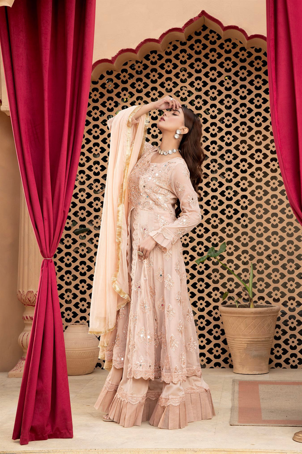 Manahils B 006 PEACH Women 3pcs