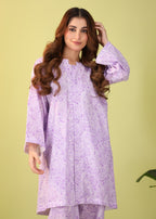 Mhw Lavender Paisley Suit Women 2pcs
