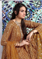 Ayesha Closet Preshy Gul Mustard Women 3pcs