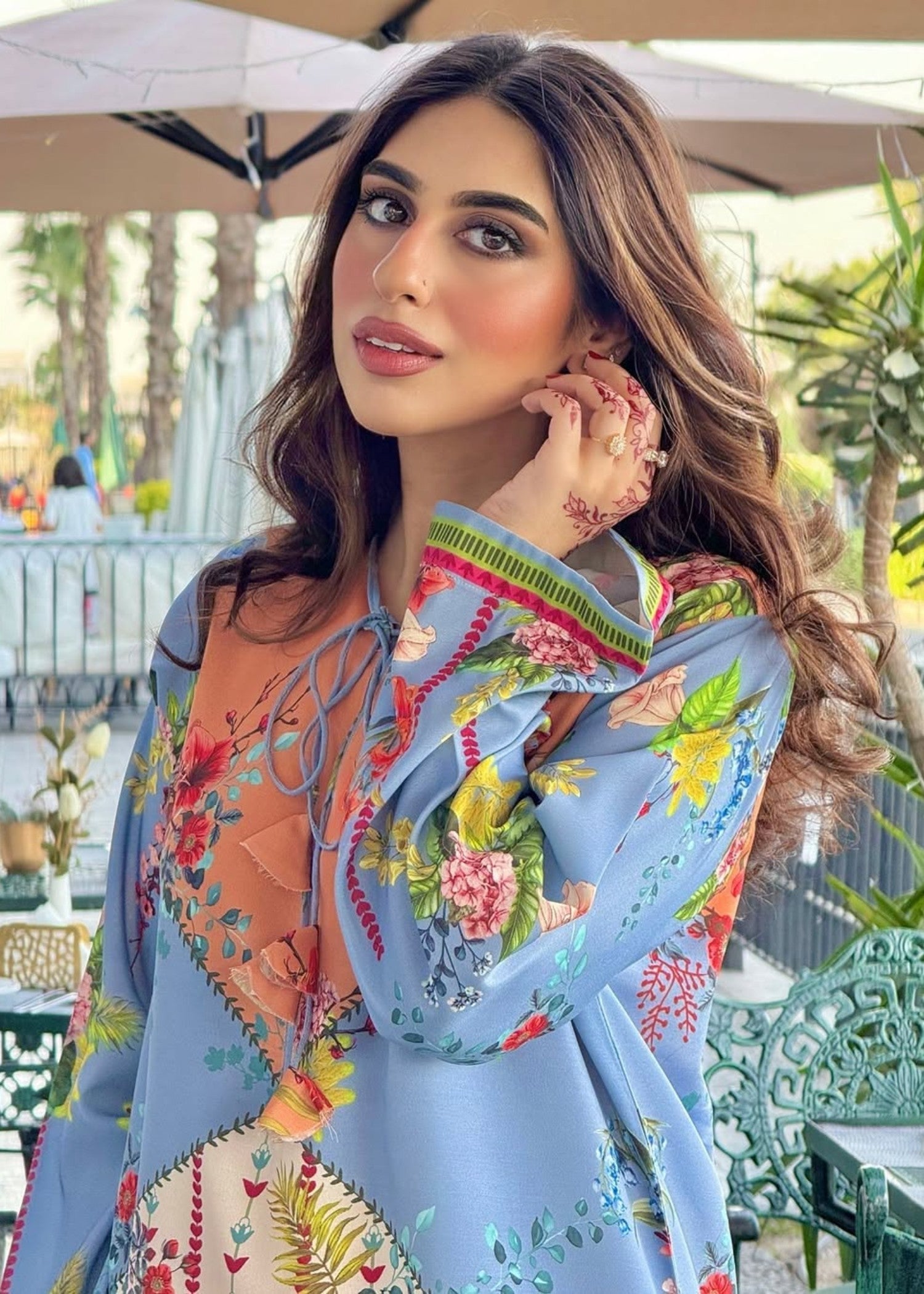 Tehzeeb Libas SUNSET BLOSSOM CORD SET Women 2pcs