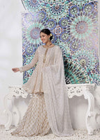 Ayesha Closet Preshy Gul White Women 3pcs