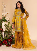 Diara Couture ZARIFA UA 07 MUSTARD Women 3pcs