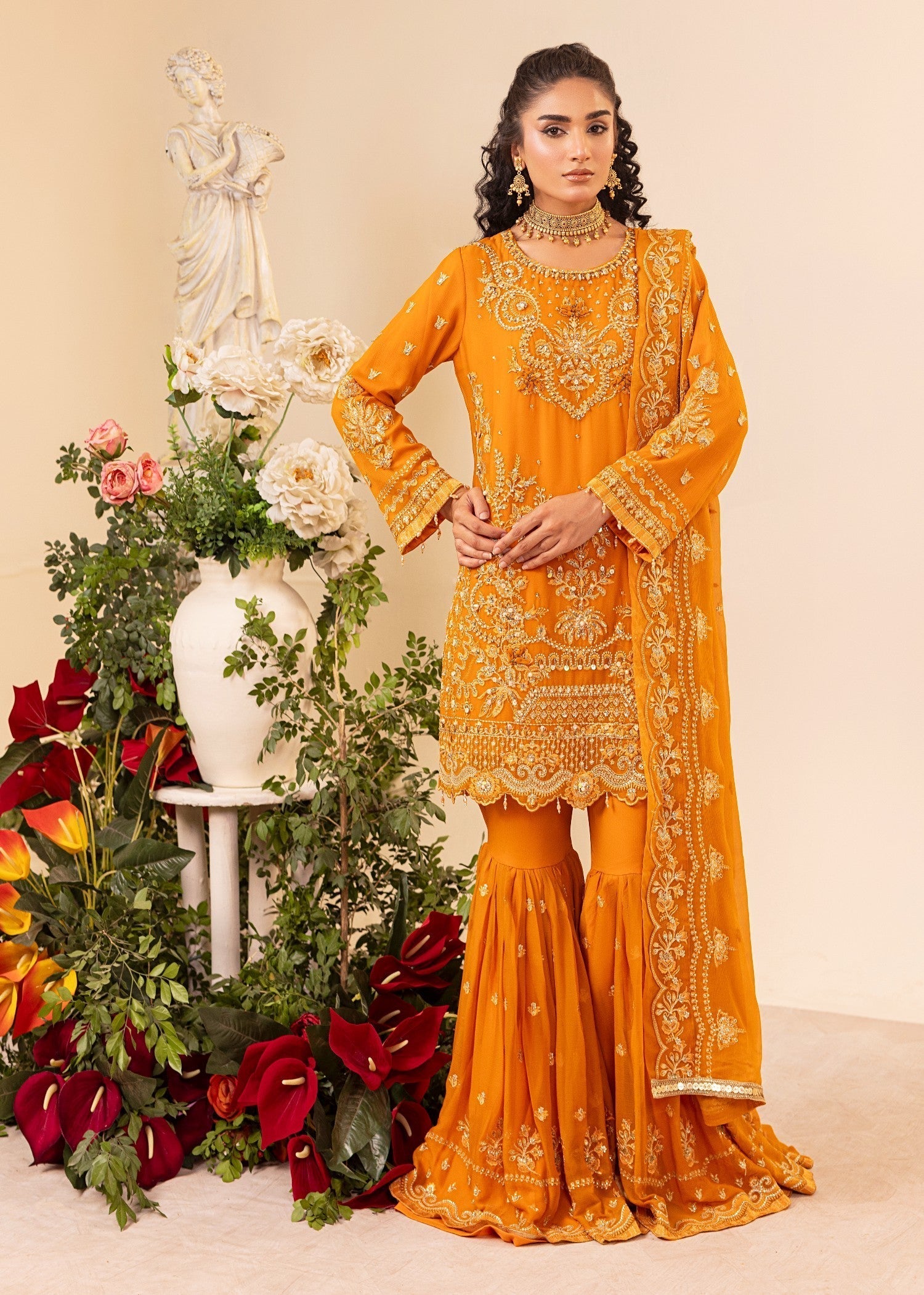 Diara Couture HALA SF 05 ORANGE Women 3pcs
