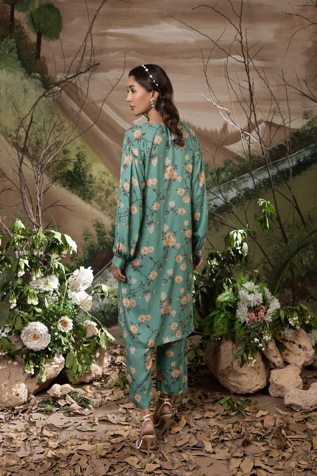 Lakhany Ready to wear Printed Cottel Shirt & Trouser Women 2pcs