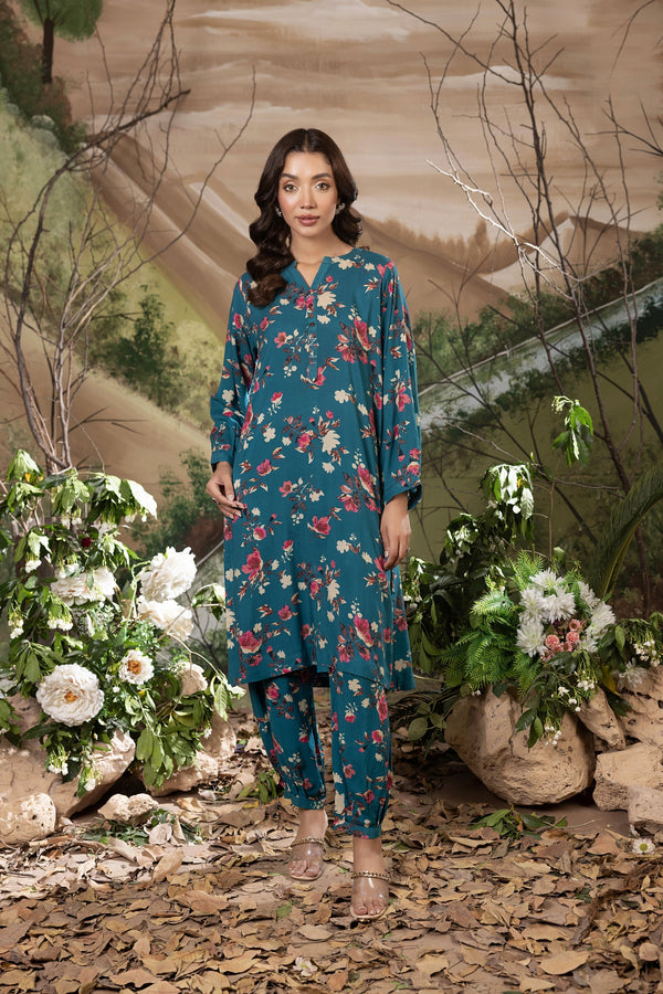 Lakhany Ready to wear Printed Cottel Shirt & Trouser Women 2pcs