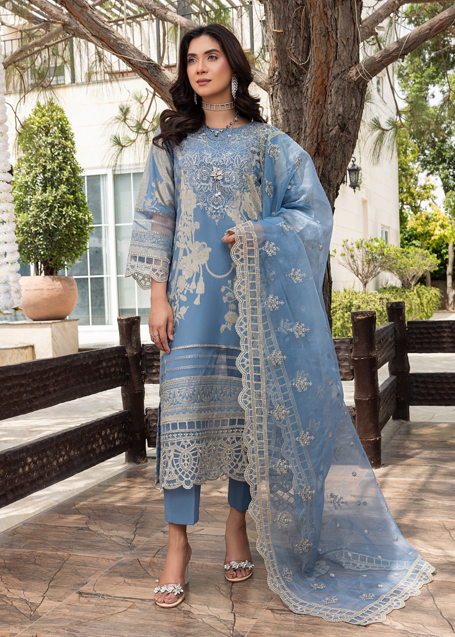 Zuri SAANVI JK 18 LIGHT BLUE Women 3pcs