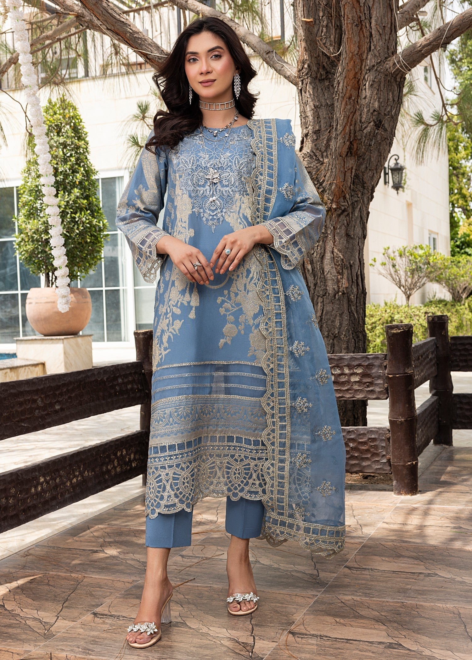 Zuri SAANVI JK 18 LIGHT BLUE Women 3pcs