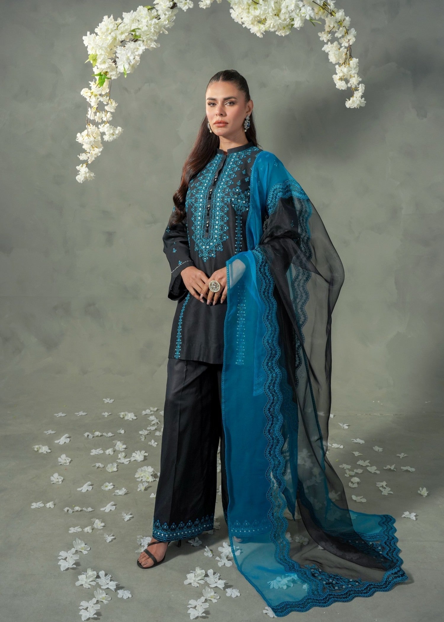 Mayal Feroze ZC 925 24 Black Women 3pcs