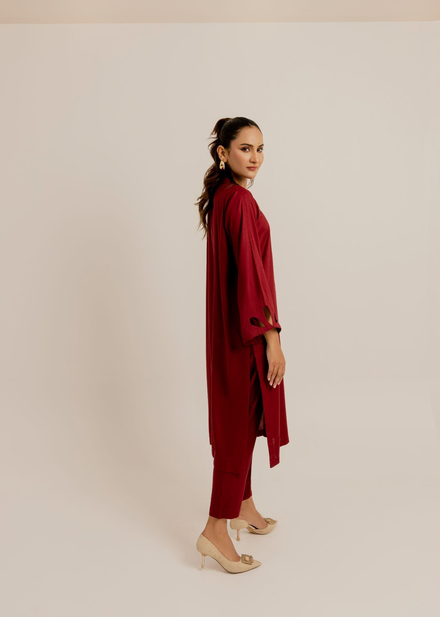 The Slay Wear Burgundy Set Women 2pcs