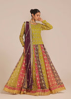 Ayesha Closet Naurattan Olive Women 3pcs