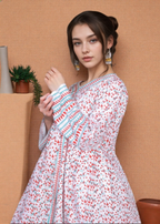 Libas Thread White Angrakha Women 1pcs