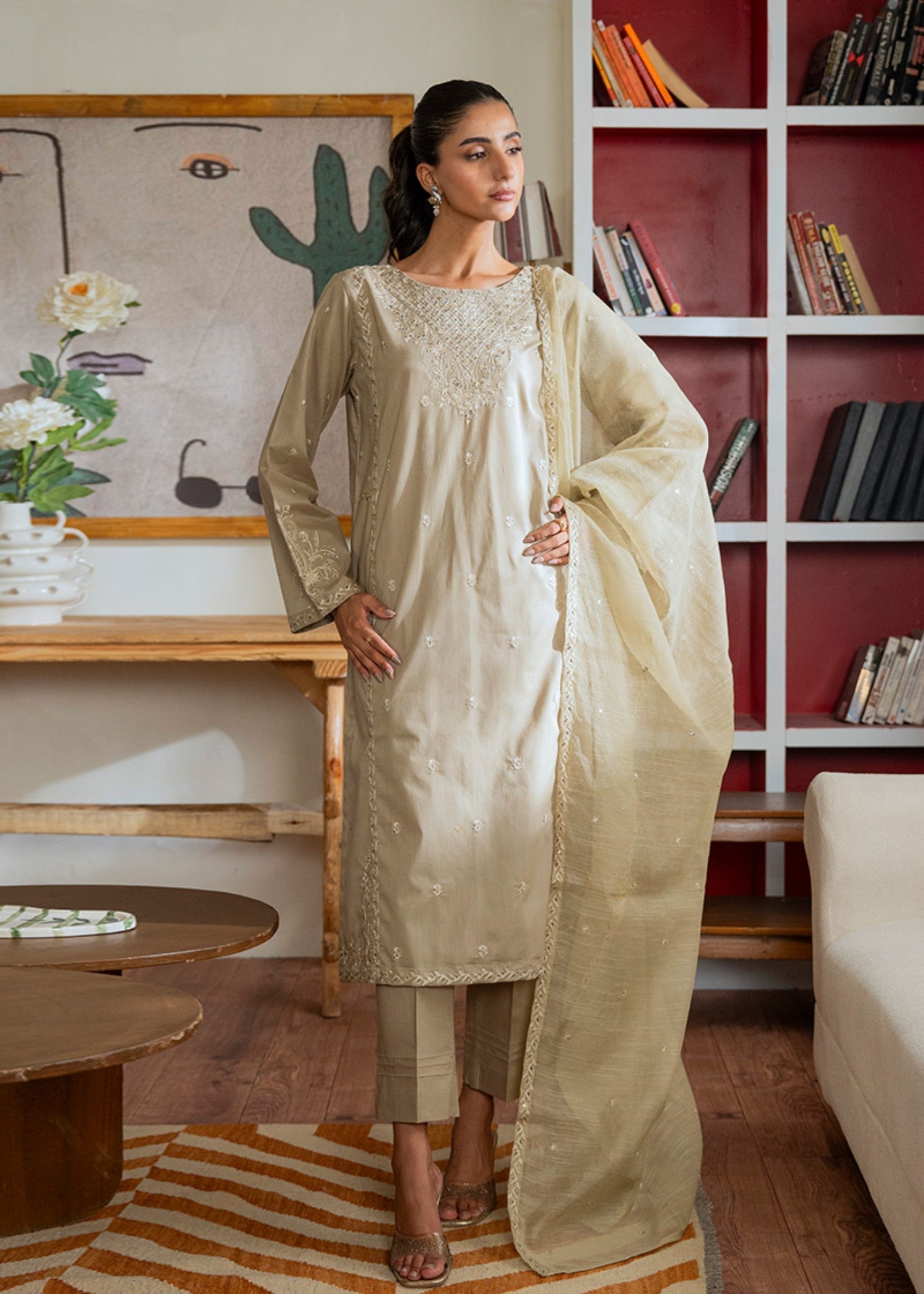 Kross Kulture Embroidered Lawn 01517 Women 3pcs