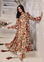 Nazmina Calico flowers dress Women 3pcs