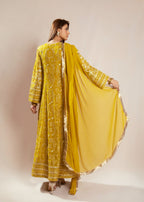 Manahils Angrakha 105 Mustard Women 3pcs