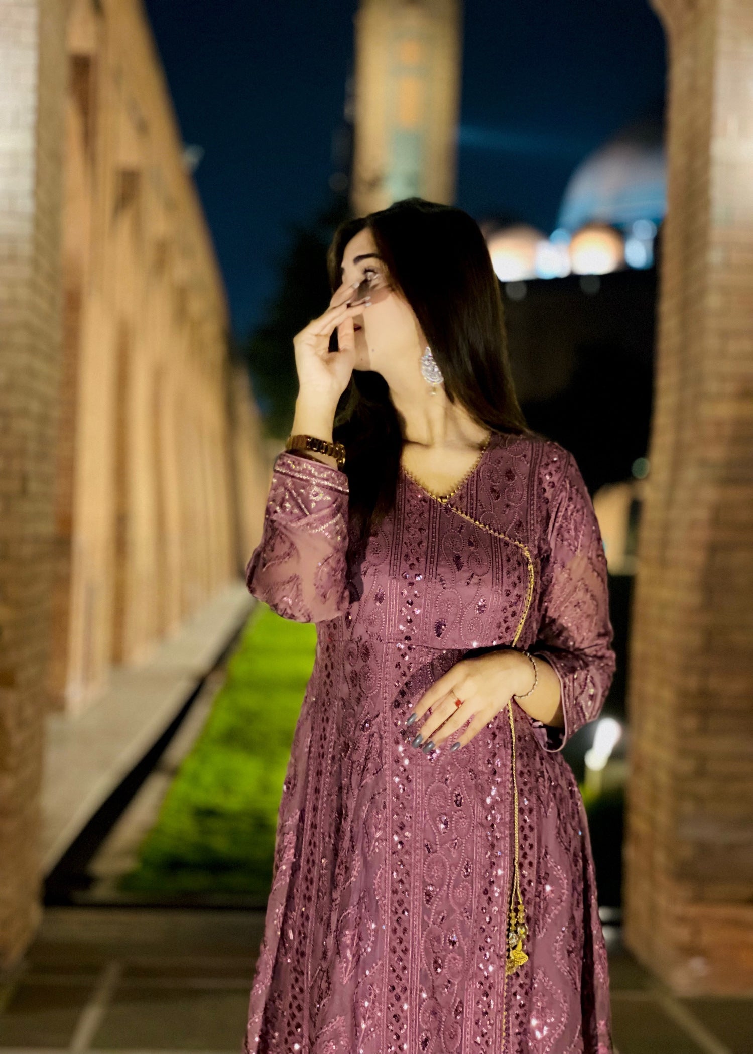 Four Season Boutique MONA ANGRAKHA MAUVE PINK Women 3pcs