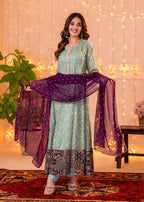 Ayesha Closet Hajra Noor Aqua Women 3pcs