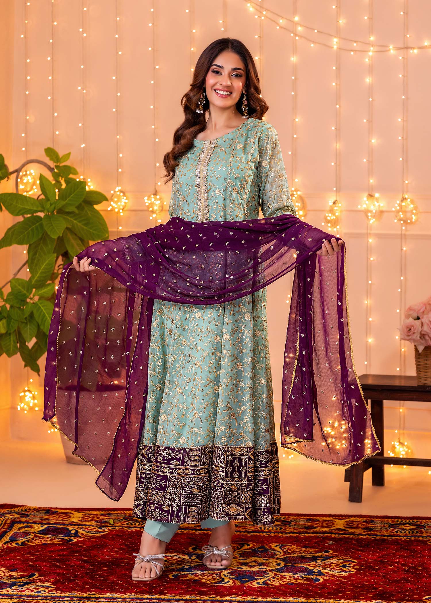 Ayesha Closet Hajra Noor Aqua Women 3pcs