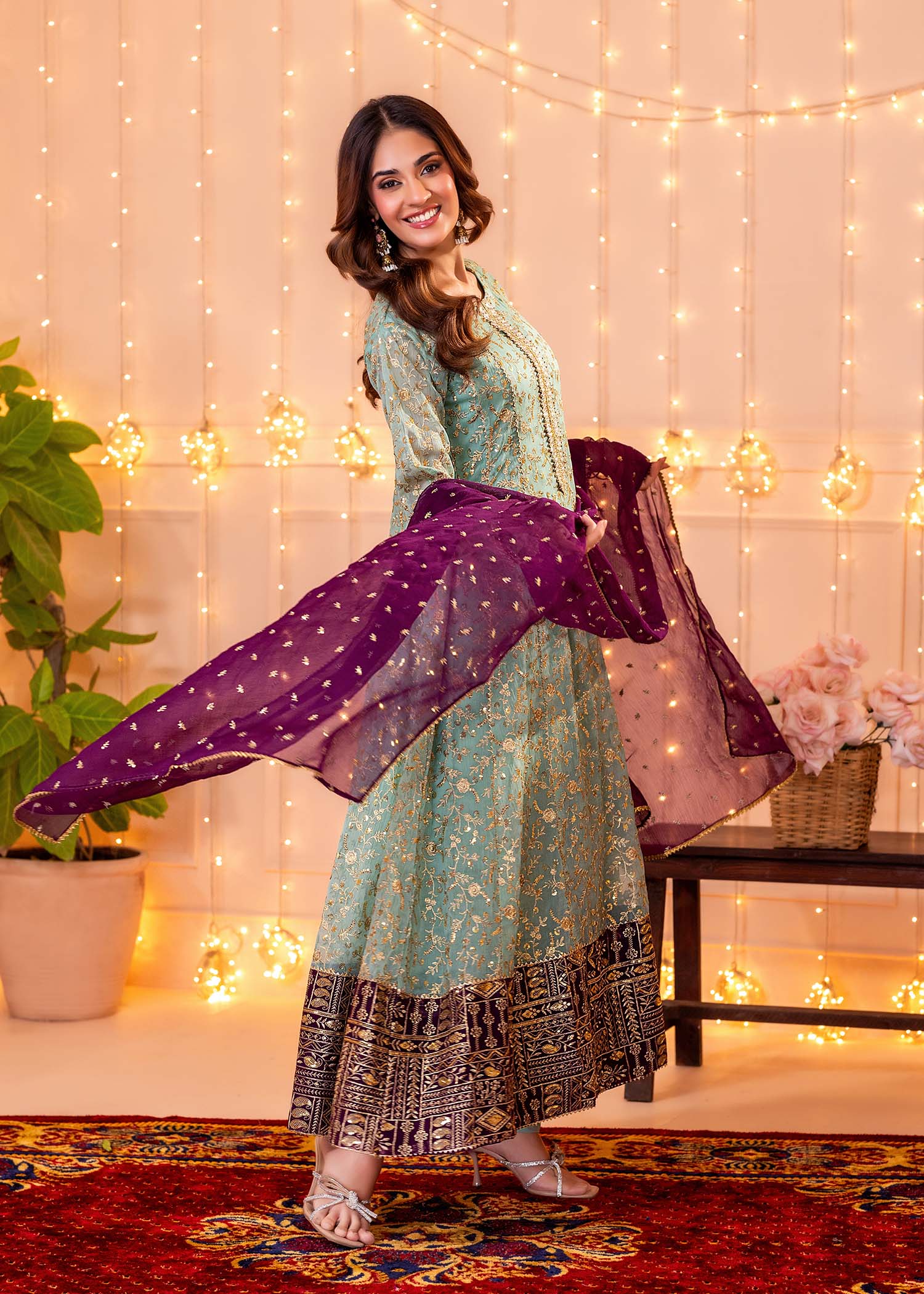 Ayesha Closet Hajra Noor Aqua Women 3pcs